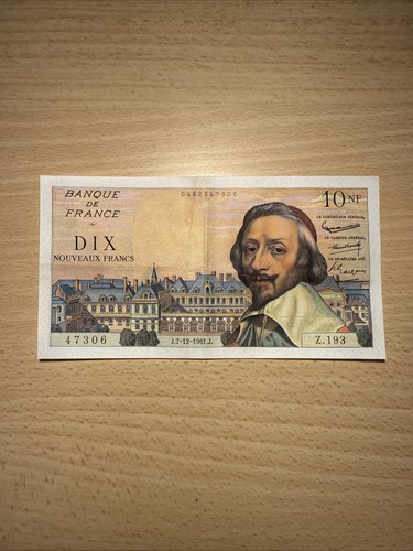 Billet 10 nouveaux - 10,
