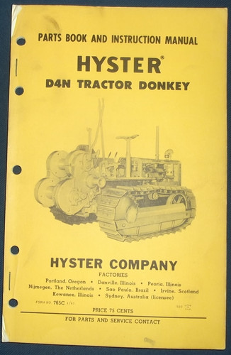 Hyster d4n tracteur donkey - tracteur,