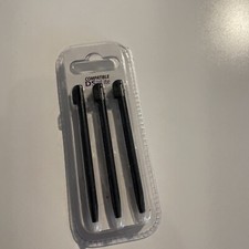 NEUF NEW lot 3 stylet noir nintendo DS lite