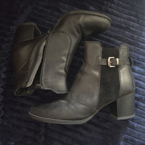 Bottine noir talons femme - a,