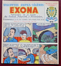 BUVARD - BISCOTTES EXONA - N° 10 - VOITURE, KIDNAPPING- ILLUSTRATEUR J.L. PESCH