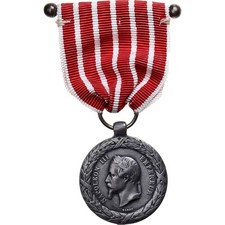 France, Napoléon III, Campagne d'Italie, WAR, Médaille, 1859, Très bon état