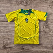 Maillot de Foot Vintage Rétro Nike Brésil 2004 - Taille M - Neuf