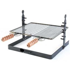 Grille À Viande En Fer Réglable En Hauteur De 50 Cm Pour Barbecues