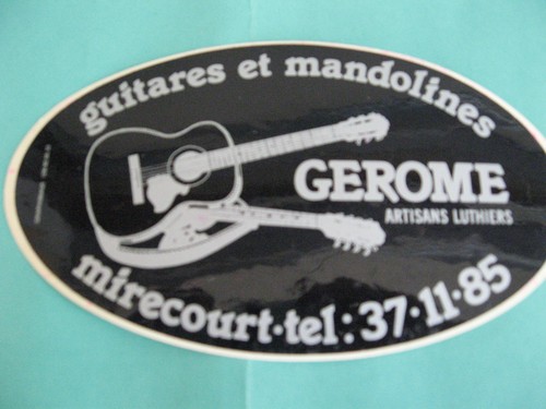 Vintage grand autocollant
