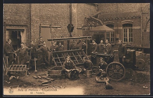 Cpa erquelinnes arts et - cpa,