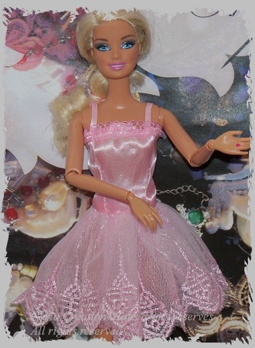 Tulle dentelle rose - tulle, /fashion