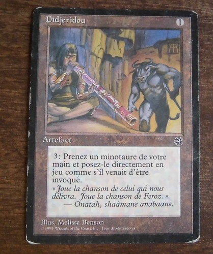 Mtg didjeridou terres - didjeridou, [terres