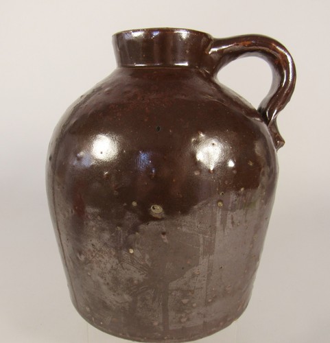 Antique stoneware jug - jug, wide