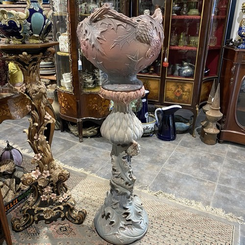 Cache pot sur pied - sur, colonne