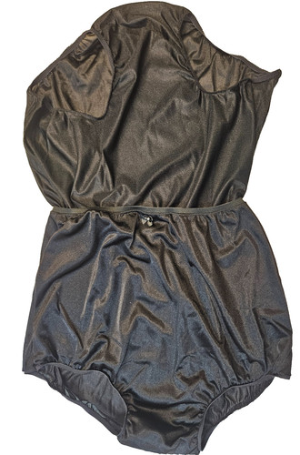 Black nylon tricot - black, no