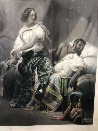 Aquatinte vers 1850 gravure - vers,