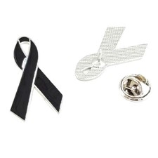 Broche ruban noir, insigne