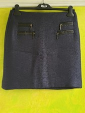 Superbe Jupe Tweed Marine