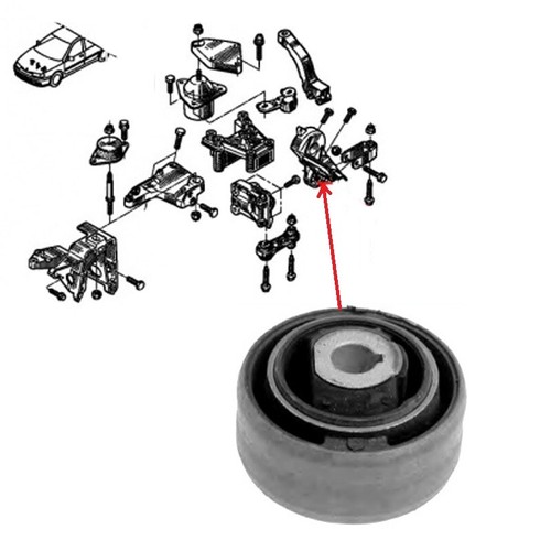 Silentbloc support moteur - de,