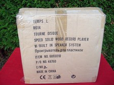 PLATINE VINYLE OU TOURNE DISQUE SLIM RECORD PLAYER  6893/6916 NEUF JUSTE OUVERT