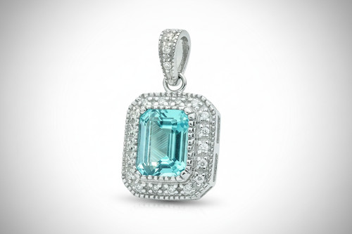 Pendentif blanc carats - pendentif, or