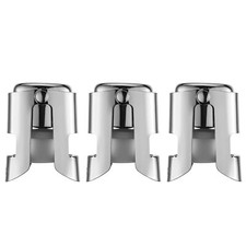 Bouchon Champagne Paquet de 3 Acier Inoxydable Bouchon Bouteille Champagne av...