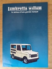 catalogue publicitaire LAMBRETTA WILLAM 125CC