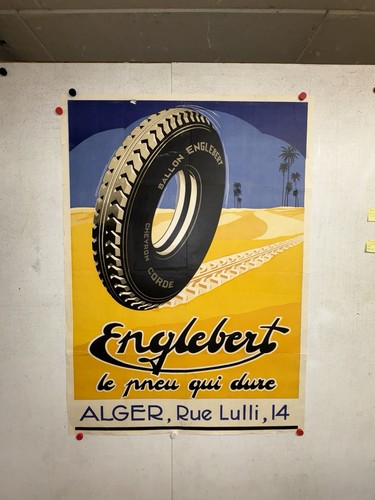Rare affiche ancienne pneu - affiche,