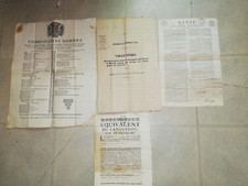 4 DOCUMENTS ANCIENS-BAIL DE