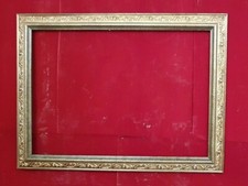 Cadre Fleur Bois Or Feuille