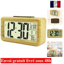 Horloge Digitale en Bois -