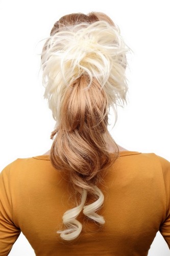 Postiche scrunchy cheveux - postiche, rose