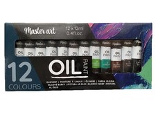 12 tubes de peinture à