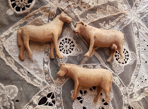 Lot animaux bois - en,
