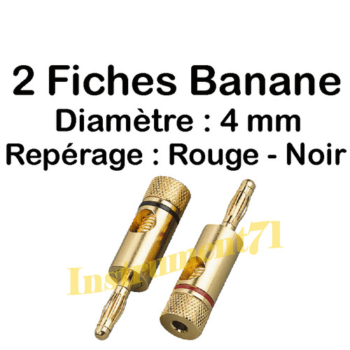 Paire fiches banane - de,