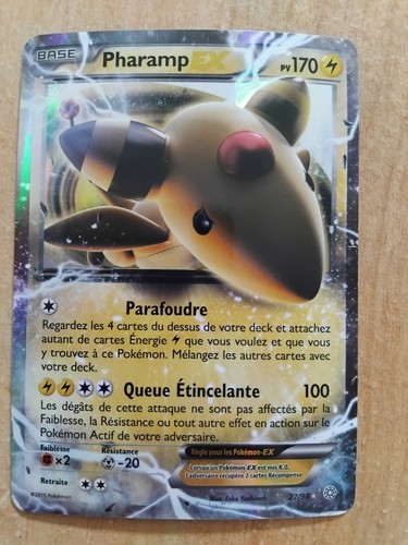 Carte pokémon pharamp - carte, ex