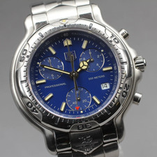[Exc+5] TAG Heuer Professional 6000 CH1111 Blue Quartz Boys Watch 39mm JAPON