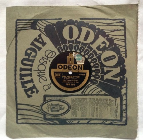 Disque odeon gramophone - disque,