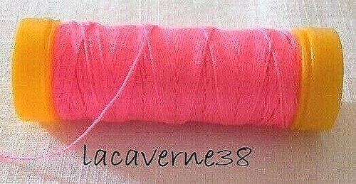 Bobine fil cordonnet rose - de,