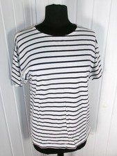 Tee shirt blanc rayé bleu ARMOR LUX M 38/40 brodé RENAULT FRENCH TOUCH FRANCE