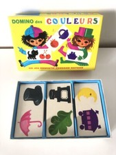Domino des couleurs Nathan 1971 - Jeu éducatif vintage années 70 80 