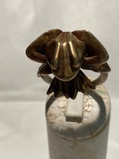 bague grenouille en bronze  vintage 70 's - jewelry - bijou d' artiste - N°178X