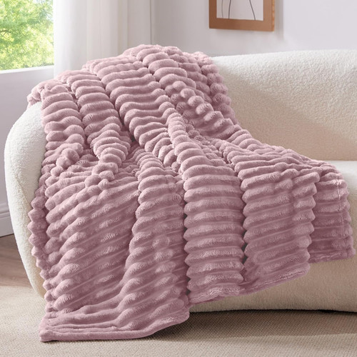 Plaid polaire violet - polaire, baie