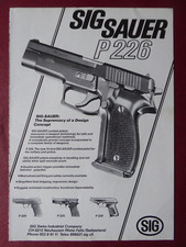 1/1983 PUB SIG SAUER P226 P220 P230 PISTOLET ARMEE POLICE SUISSE ORIGINAL AD