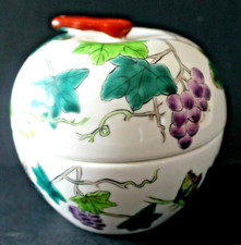 Bonbonnière en porcelaine de Chine, peint main, sinogramme, Asie, Chine.