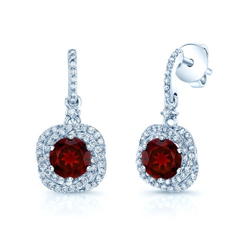 14k blanc grenat rouge - 14k,