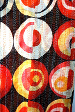 Grand ECHARPE CHALE COTON Inde ARTISTE PATCHWORK 51 x 186cm NEUF fait main 