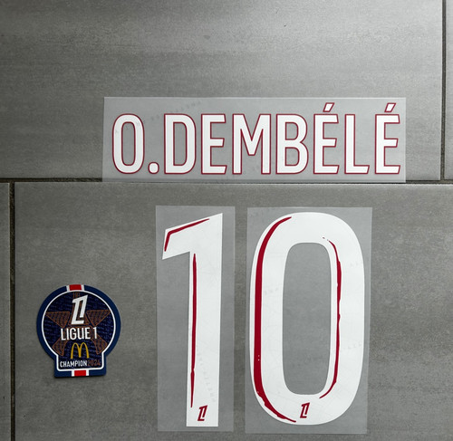 Flocage dembele 10 psg - flocage, o.dembele