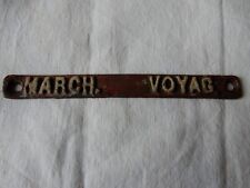 plaque de wagon de train sncf , locomotive , no émaillée , chemin de fer