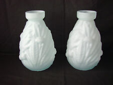 Ancien grand vase Art déco x2 signé Muller Luneville  - Décor de chardons