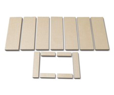 Habillage de foyer pour poêles à cheminée Tambora 1 de Techfire plaques kit