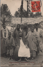 Zoo humain. Exposition coloniale de 1907, village du Sénégal  Carte postale - Zo