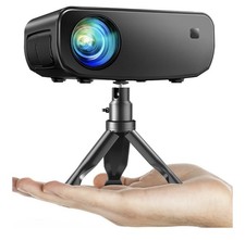 Mini Projecteur 2025 Wifi Full HD 1080P 1500 Luxe Avec Trépied, iOS Android
