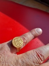 chevalière homme or 18 carats